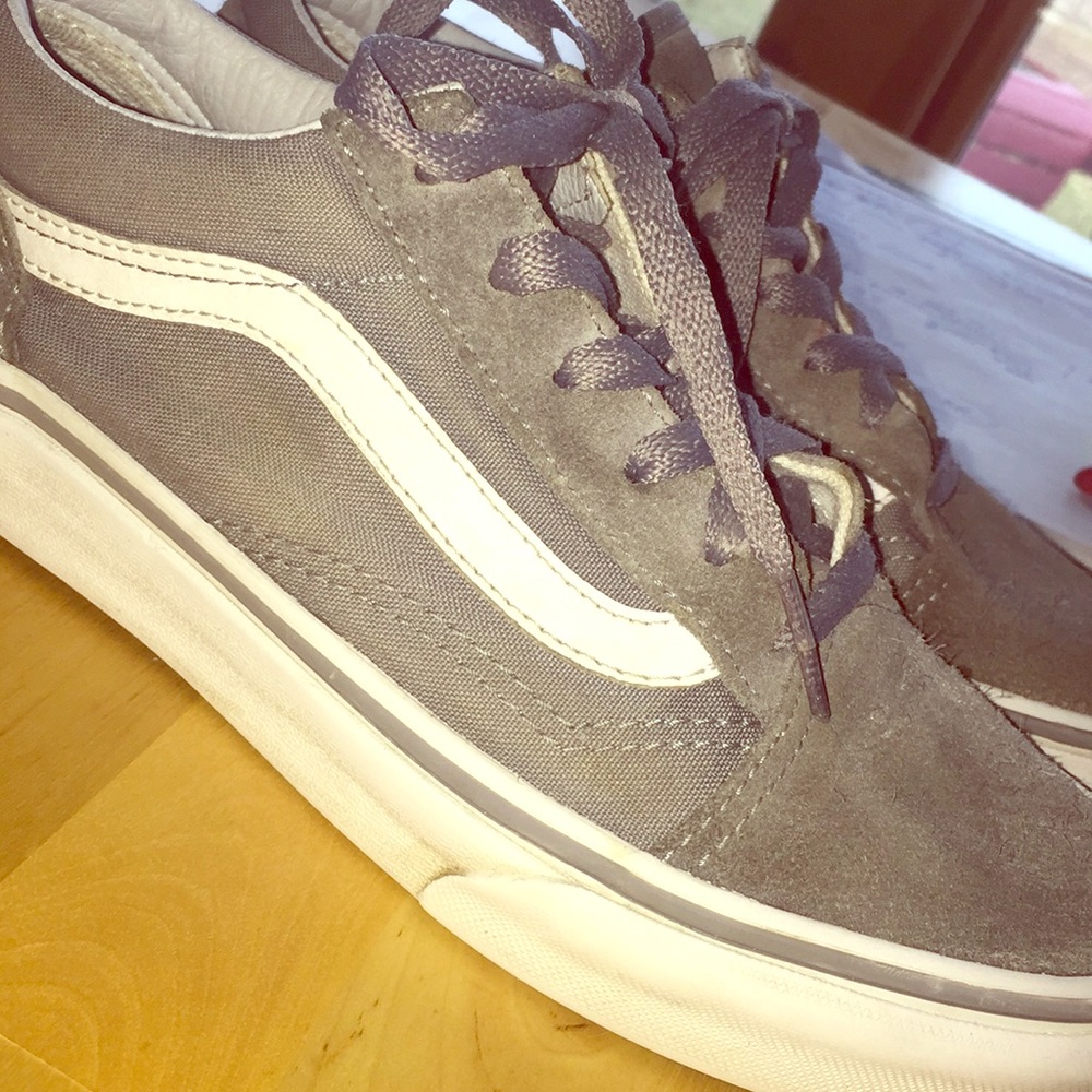 Vans Old Skools Grey (Size 4.5 Kids)